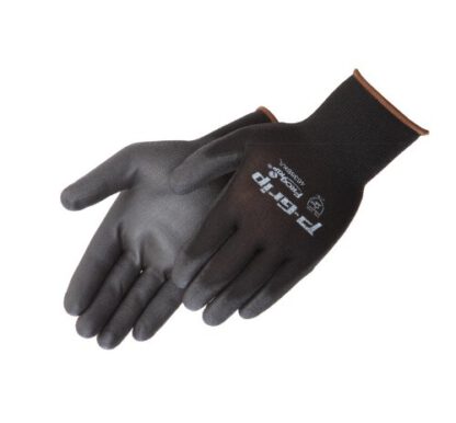 Liberty P-Grip Ultra-Thin Polyurethane Palm Coated Glove with 13-Gauge Nylon/Polyester Shell, Large, Black (Pack of 12) by Liberty Glove & Safety