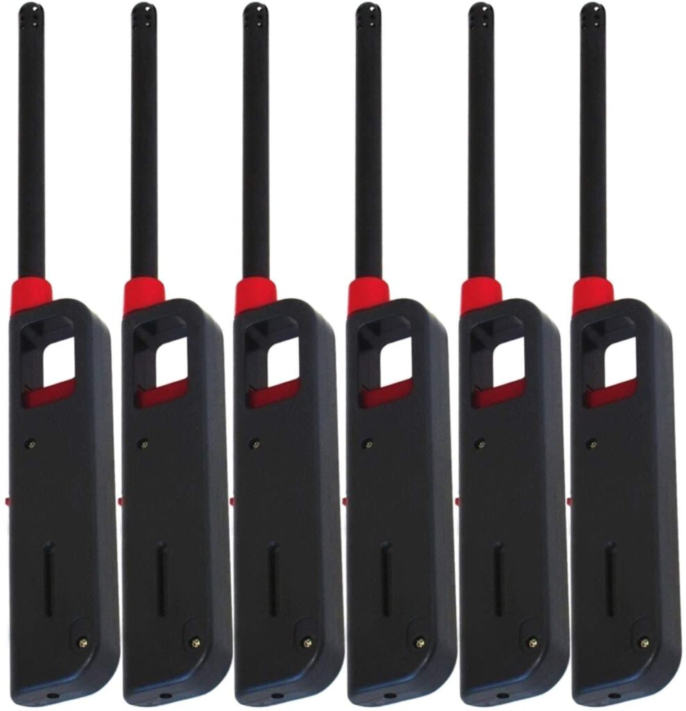 Lot of 6 Gas Lighters 11inch Butane Stove Kitchen Fireplace BBQ Grill Utility Lighter Grill