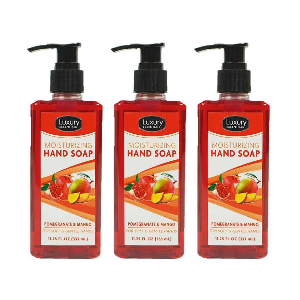 Luxury Essentials Hand Soap, Bathroom Kitchen Liquid Soap, Value Pack