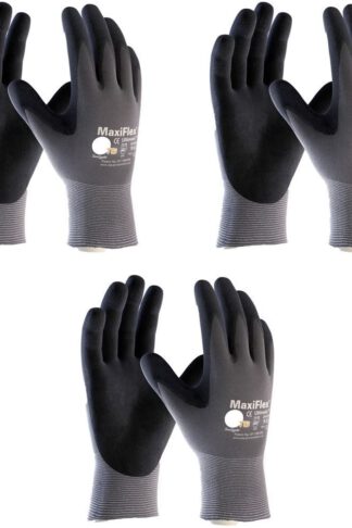 Maxiflex 34-874 Ultimate Nitrile Grip Work Gloves, Medium, 3 Piece by MaxiFlex