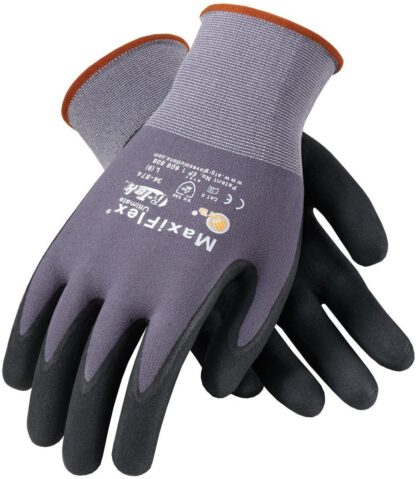 Maxiflex 34-874 Ultimate Nitrile Grip Work Gloves, Small, 3 Piece by Maxiflex