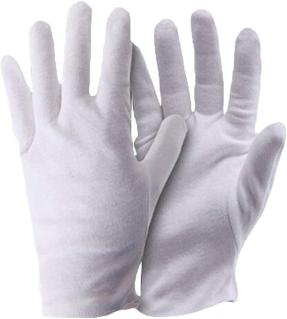Meta-U Wholesale White Soft Cotton Work/Lining Glove (5 Pairs)
