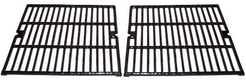 Music City Metals 63922 Gloss Cast Iron Cooking Grid Replacement for Select Kenmore and Uniflame Gas Grill Models, Set of 2
