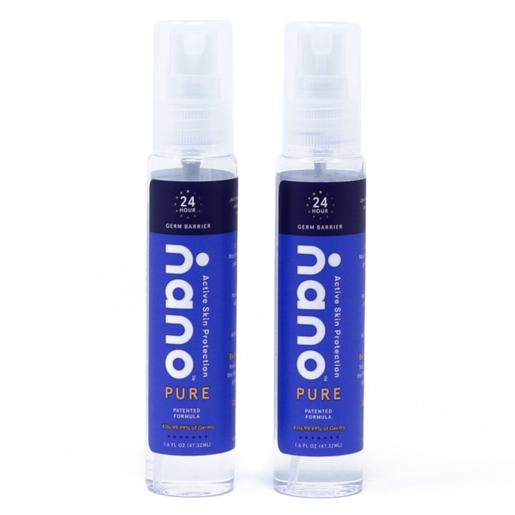 Nano Pure Next Generation Hand Sanitizer and LongLasting Skin