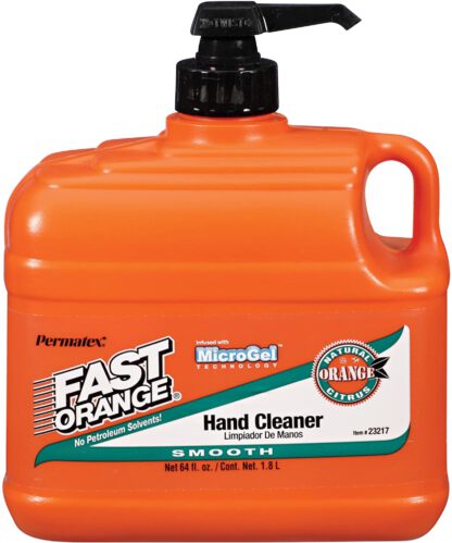 Permatex 23217 Fast Orange Smooth Lotion Hand Cleaner with Pump, 1/2 Gallon