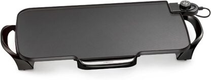Presto 07061 22-inch Electric Griddle With Removable Handles, Black
