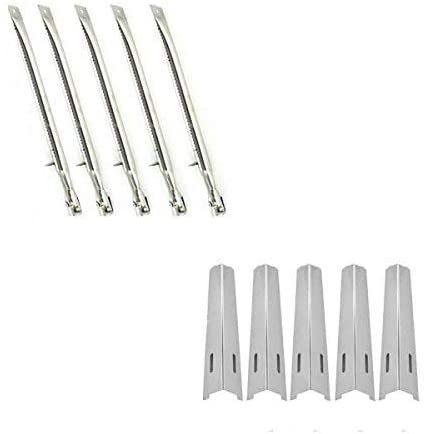 Repair Kit for North American Outdoors BB10571A, BB10769A, BB10807A BBQ Gas Grill Includes 5 Stainless Burners and 5 Stainless Heat Plates