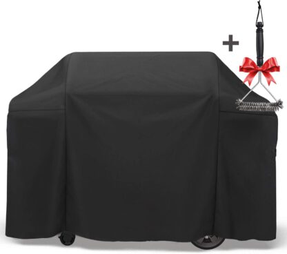 SHINESTAR 65 Inch Durable BBQ Cover, Thick PVC Oxford, Waterproof and Windproof, Universal for 4-5 Burner Grill