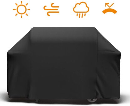 SHINESTAR 72 Inch Durable Grill Cover, Heavy Duty Oxford, Waterproof and Windproof, Universal for 5-6 Burner Grill