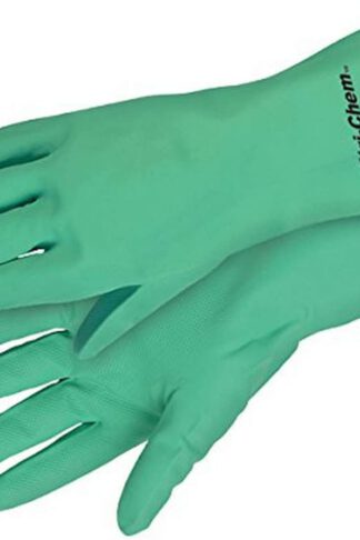 Safety Works C5319M Chemical Nitrile Glove Flocked, Medium