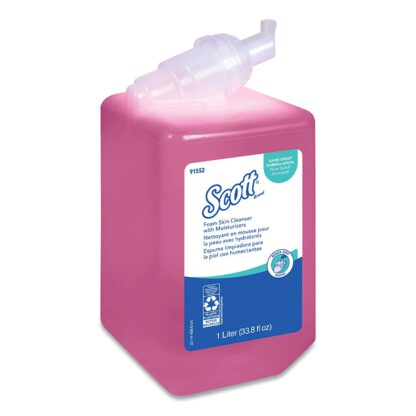 Scott Pro (formerly Kleenex) Liquid Hand Soap with Moisturizers (91552), Pink, Floral Scent, 1.0L, 6 Bottles / Case - Same Kleenex quality, now Scott branded