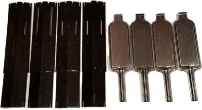 Set of FourPorcelain Coated Steel Heat Plates and Four Burners for Select Bbq Grill Models