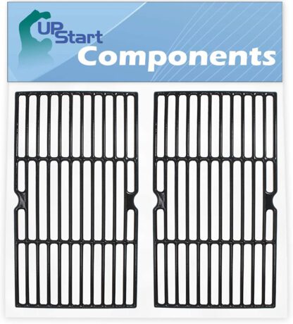 UpStart Components 2-Pack BBQ Grill Cooking Grates Replacement Parts for Broil King 9877-14 - Compatible Barbeque Cast Iron Grid 16 3/4"