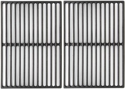 VICOOL 7526 Cast Iron Grill Grates Cooking Grid for Weber Spirit 300 700 Series, Genesis Silver B/C, Genesis Gold B/C, I - IV & 1000-5000 Grill, 17 1/4" Set of 2, HyG752F
