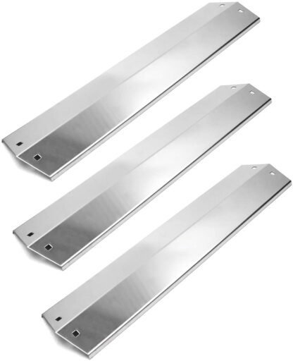 VICOOL Stainless Steel Flavorizer Bar, 18 15/16" x 3 7/8" Heat Plate Replacement for Chargriller 3001, 3008, 3030, 4000, 5050, 5252, 5650, King Griller 3008, 5252, hyJ505A (3-Pack)