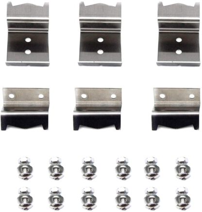 VICOOL hy5050 Stainless Steel Heat Plate Brackets/Burner Hanger Brackets Replacement for Chargriller 3001, 3008, 3030, 4000, 5050, 5252, 5650, King Griller 3008, 5252(Set of 6)