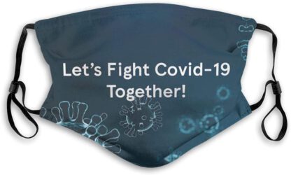 VVOP Let's Fight Co-vid 19 Together Protective Face Ma-SKS Unisex Dust Mouth Ma-SKS Reusable with Carbon Replaceable Filter by VVOP