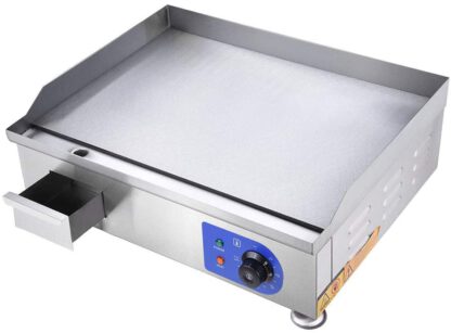 WeChef Electric Countertop 24" Griddle Stainless Steel Flat Grill Hot Plate Adjustable Temperature Restaurant Equipment