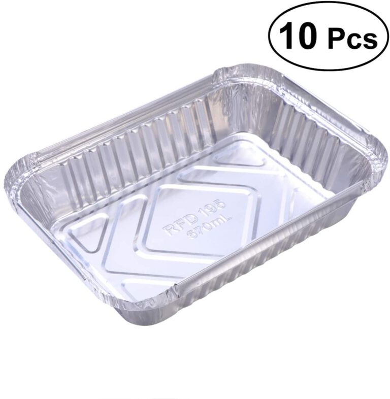 10 Pack Aluminum Foil Drip Pans, Disposable Aluminum Foil BBQ Grease