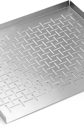 Yukon Glory YG-719 Premium Grill Topper Tray Grilling Pan Stainless Steel Great for BBQ Fish Veggies and More Great Gift for Grillers