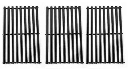 Zljoint Porcelain Steel Cooking Grid Replacement for Gas Grill Kenmore 146.16133110 and Gas Grill Models Kenmore 146.16132110, Set of 3