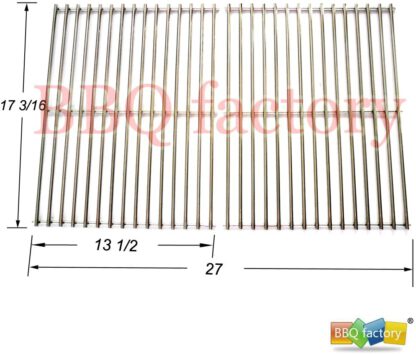 bbq factory stainless steel Rod Cooking Grid/Cooking Grates JCX812 Replacement for Brinkmann, Grill Master, Nexgrill and Uniflame Gas Grills