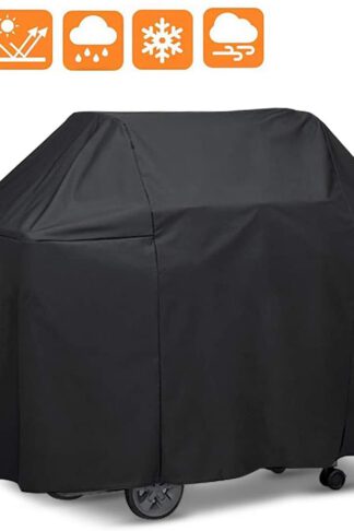opamoo Grill BBQ Cover Premium Waterproof - Gas Large 600D Heavy Duty Material Grill Cover UV Resistant Durable Convenient for Brinkmann, Weber, Char Broil, Holland, Nexgrill, Jenn Air