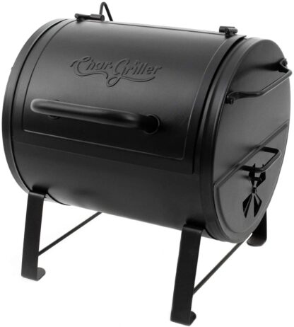 Char-Griller E82424 Side Fire Box Charcoal Grill, Black