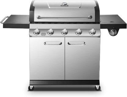 Dyna-Glo DGP552SSP-D Premier 5 Burner Propane Gas Grill, Stainless