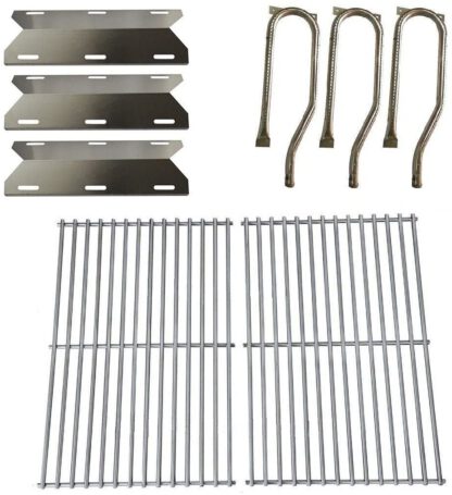 Hongso Jenn Air Gas Grill 720-0336 Replacement KIT Grill Burners, Heat Plates&Cooking Grid (SBC361-SPA231-SCF3S2)