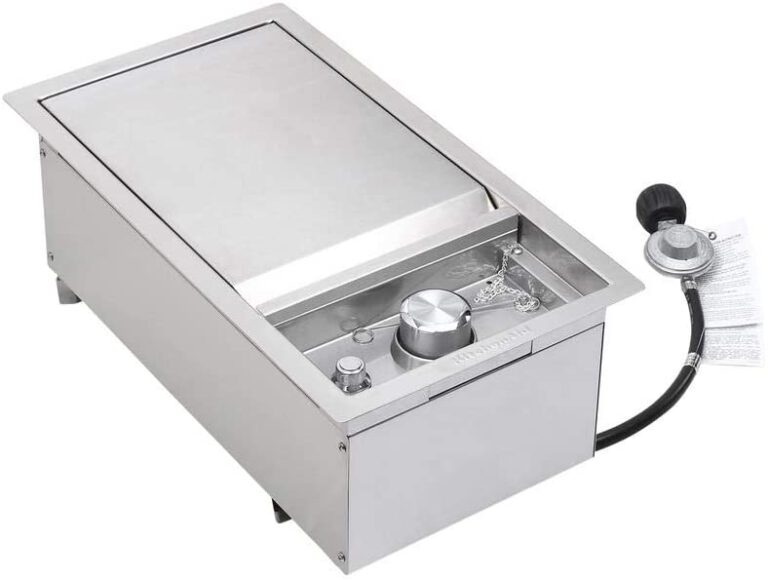 KitchenAid Stainless Steel Builtin Island Searing Side Burner, 7600024 Grill Parts Hub