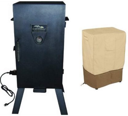 Masterbuilt 20070210 30-Inch Black Electric Analog Smoker with Classic Accessories Cover