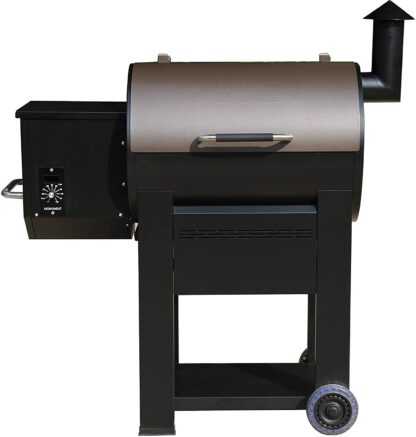Monument 89679 Wood Pellet Grill Outdoor Smoker Grill with 572 sq in Bronze with Manual Control