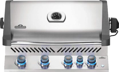 Napoleon BIP500RBNSS-3 Built-in Prestige 500 Rear Burner Natural Gas Grill Head, Stainless Steel