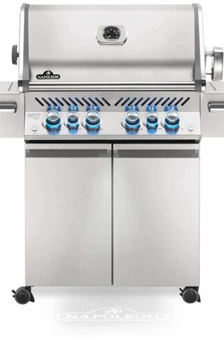 Napoleon PRO500RSIBNSS-3 Prestige PRO 500 with Rear & Side Infrared Burner Natural Gas Grill, sq.in Side and Rear, Stainless Steel