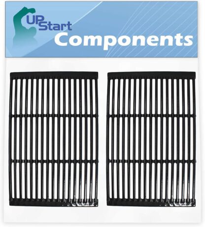 UpStart Components 2-Pack BBQ Grill Cooking Grates Replacement Parts for Charmglow 7400 - Compatible Barbeque Porcelain Enameled Cast Iron Grid 19"