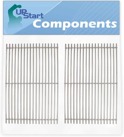 UpStart Components 2-Pack BBQ Grill Cooking Grates Replacement Parts for Weber Genesis ESP-320 LP SS (2007) - Compatible Barbeque Grid 19 1/2"