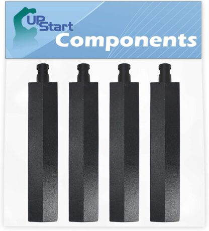 UpStart Components 4-Pack BBQ Gas Grill Tube Burner Replacement Parts for Barbeques Galore (Turbo) Capt'n Cook CK4CKWN - Compatible Barbeque Cast Iron Pipe Burners 15 3/4"