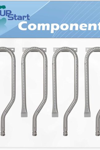 UpStart Components 4-Pack BBQ Gas Grill Tube Burner Replacement Parts for Jenn Air 720-0512 - Compatible Barbeque 15 3/4" Stainless Steel Pipe Burners