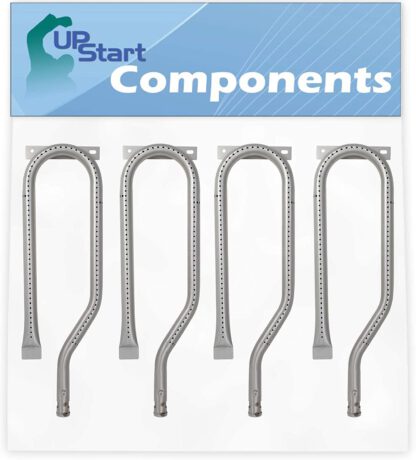 UpStart Components 4-Pack BBQ Gas Grill Tube Burner Replacement Parts for Jenn Air 750-0142 - Compatible Barbeque 15 3/4" Stainless Steel Pipe Burners