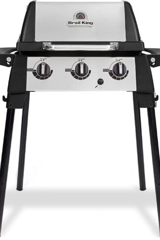 Broil King 952654 Porta-Chef 320 Portable Gas Grill, 1-Burner, Stainless Steel & Black