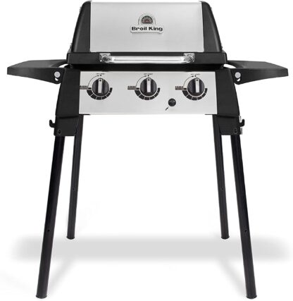 Broil King 952654 Porta-Chef 320 Portable Gas Grill, 1-Burner, Stainless Steel & Black