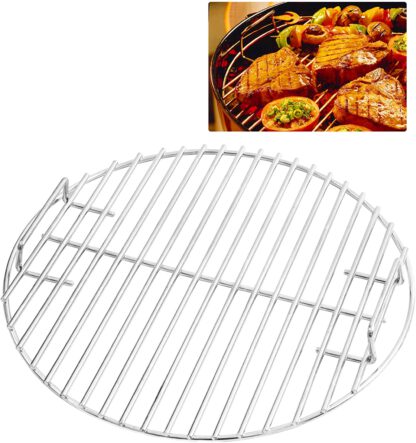CHARAPID Stainless Steel Grill Grate, Round Cooking Grid for Classic Kamado Grills - 18"