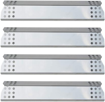Direct Store Parts DP130 (4-Pack) Stainless Steel Heat Shield/Heat Plates Replacement for Sunbeam, Nexgrill, Grill Master, Charbroil, Kitchen Aid, Members Mark, Uberhaus, Gas Grill Models