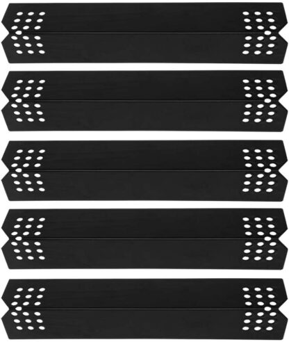Grill Parts Heat Plates 14 9/16, Burner Cover Flame Tamer for Nexgrill 720-0888N,720-0830H, 720-0830D,720-0882A,720-0783E Gas Grill Model, Porcelain Steel 5 Pack