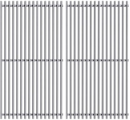 Htanch SF8252 (2-Pack) Stainless Steel Cooking Grates Grid for Kenmore 141.152270, 141.152271, 141.15337, 141.153371, 141.153372, 141.153373, 141.15401, Ellipse 2000LP, 2000NG Vermont Beach Pro Grill