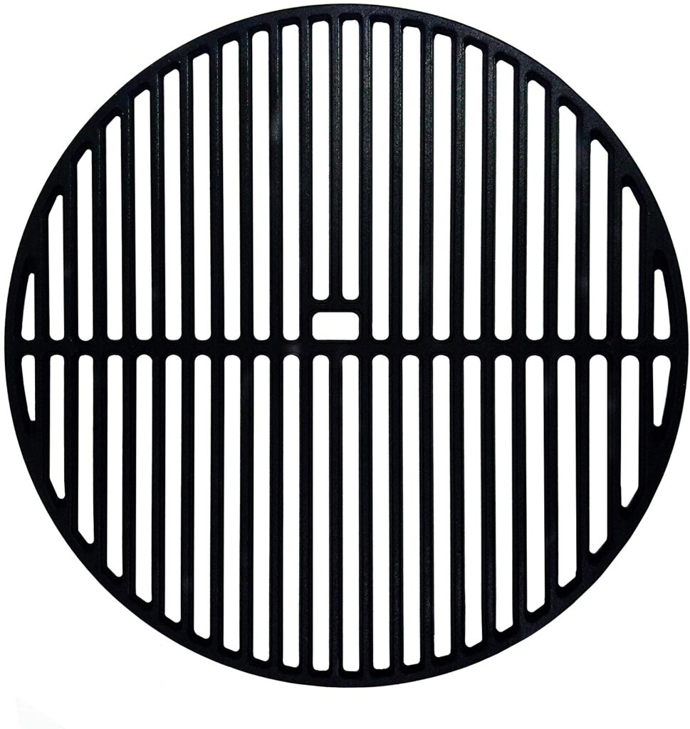 BBQ Grill Grate 18inch Matt Cast Iron Round Cooking Grate Replacement