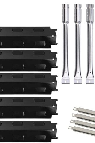 Grill Parts Kit for Charbroil Char Broil 463230515, 463230512, 463230513, 463230514, 463239915, 463230511 Grills, Grill Burner Pipe, Heat Plate Tent, Crossover Tube Replacement for Kenmore Gas Grills