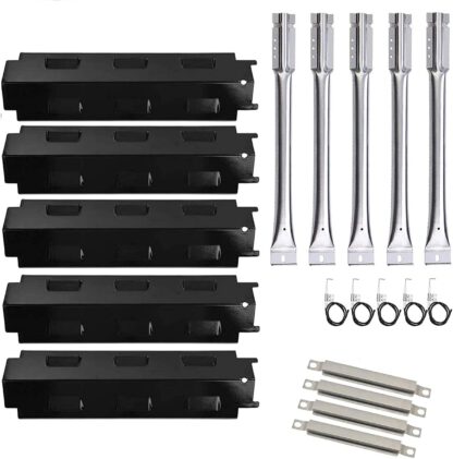 Grill Replacement Parts for Charbroil 463230515 463230514 463239915 Grills, Grill Burner, Heat Plate Shield, Crossover Tubes, Ignitor Repair Kit for Charbroil 463230512 463230513 463230511 Gas Grills