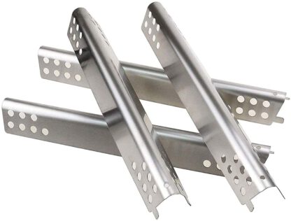Grill Replacement Parts for Charbroil Advantage Series 4 Burner 463344015, 463343015, 463433016, 463240115, 463240015 Gas Grills, 4 Pack Stainless Steel Heat Plate Tent Shield